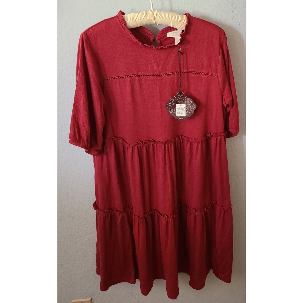 Knox Rose Target Rose Wine Dress NWT